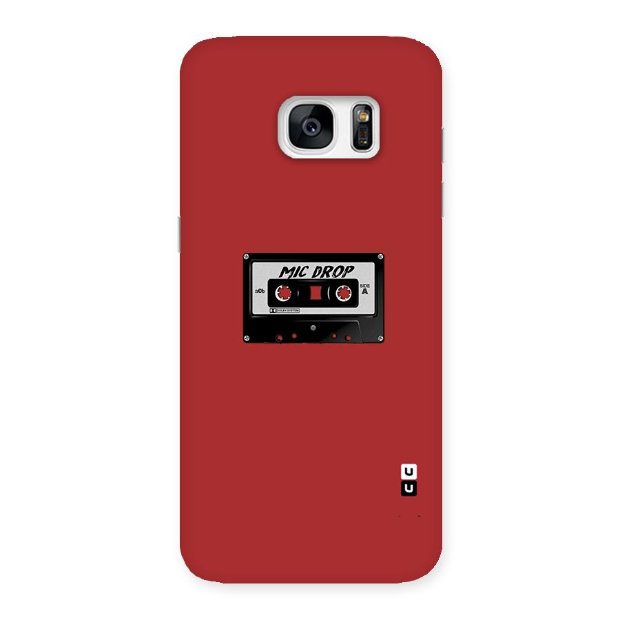 Mic Drop Cassette Minimalistic Back Case for Galaxy S7 Edge