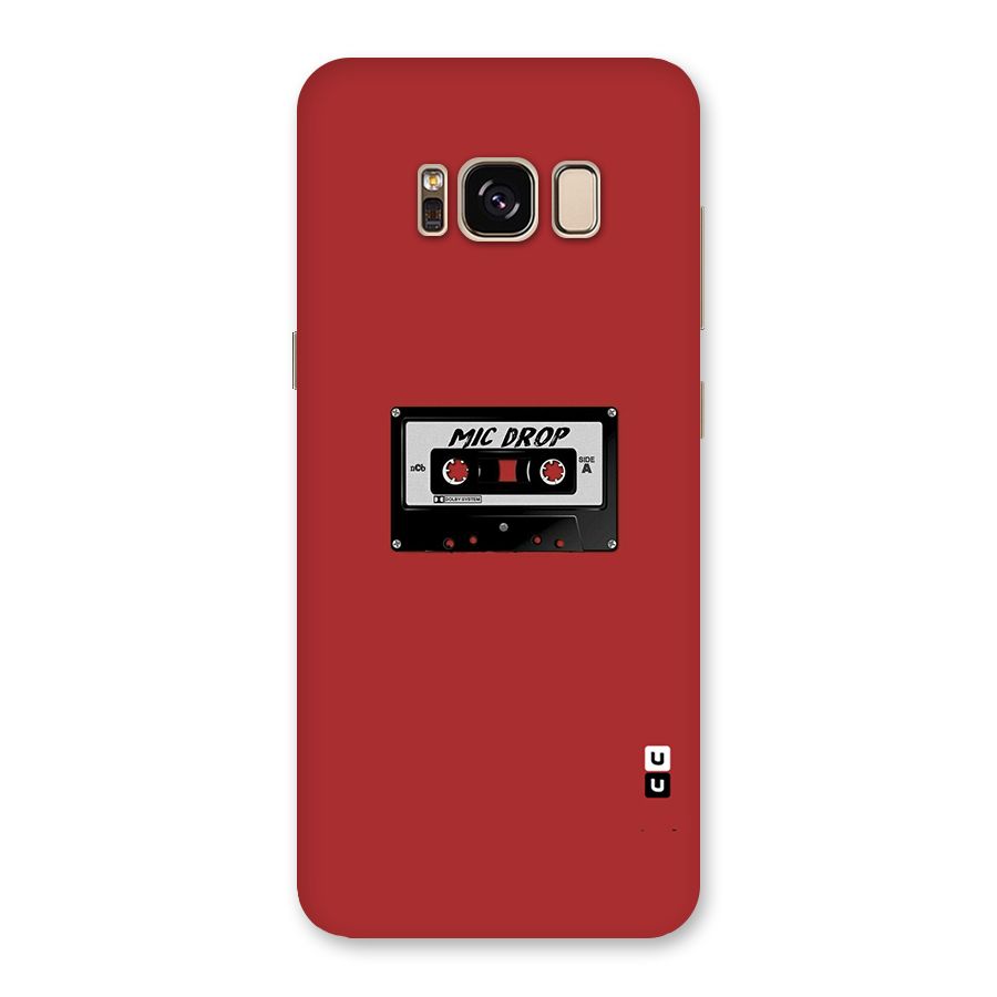 Mic Drop Cassette Minimalistic Back Case for Galaxy S8