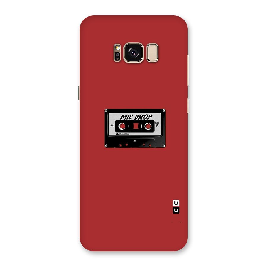Mic Drop Cassette Minimalistic Back Case for Galaxy S8 Plus