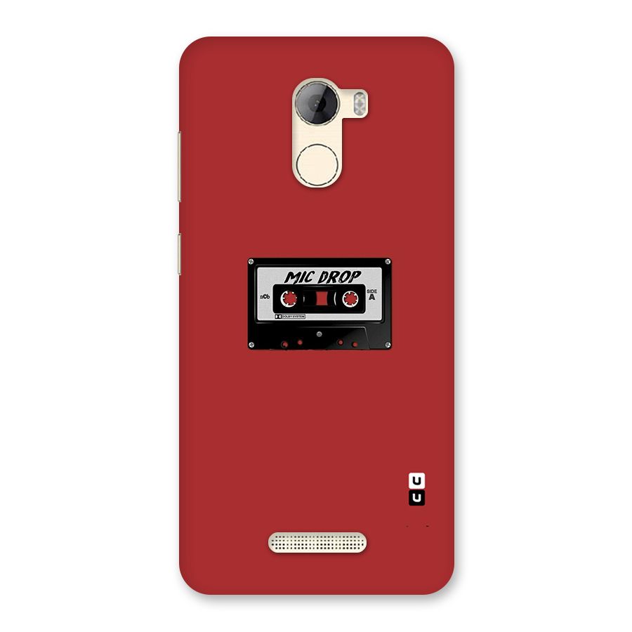 Mic Drop Cassette Minimalistic Back Case for Gionee A1 LIte