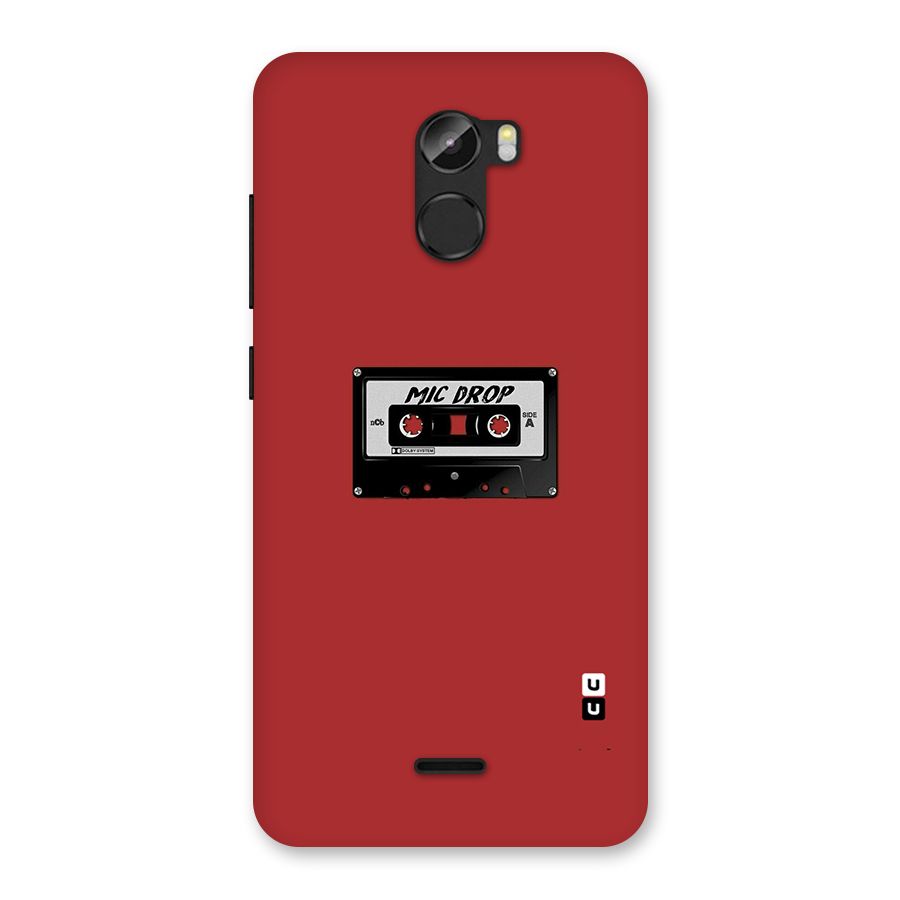 Mic Drop Cassette Minimalistic Back Case for Gionee X1