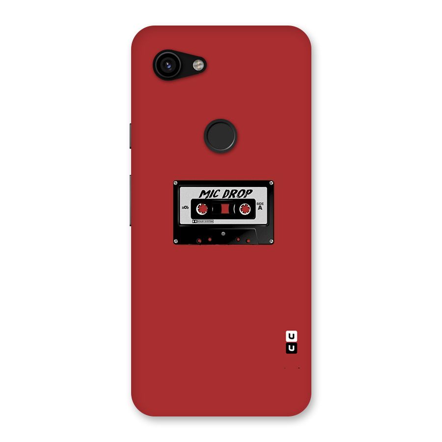Mic Drop Cassette Minimalistic Back Case for Google Pixel 3a