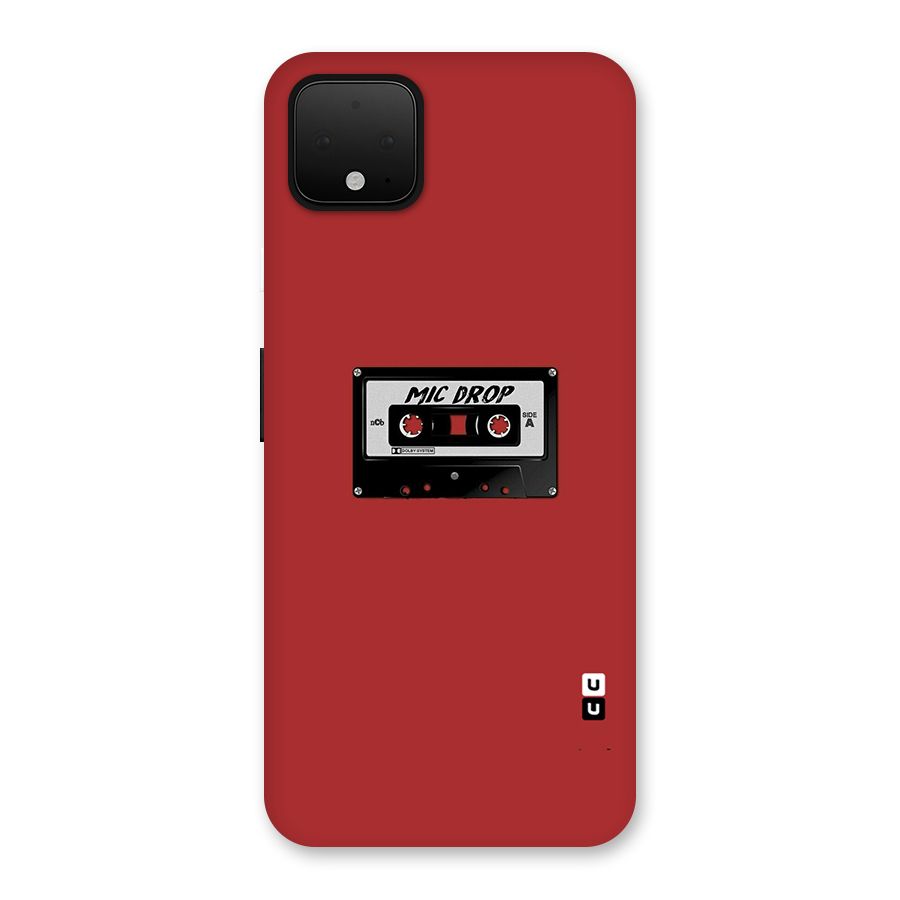 Mic Drop Cassette Minimalistic Back Case for Google Pixel 4 XL