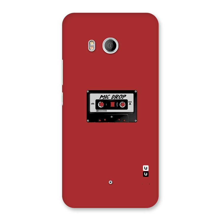 Mic Drop Cassette Minimalistic Back Case for HTC U11