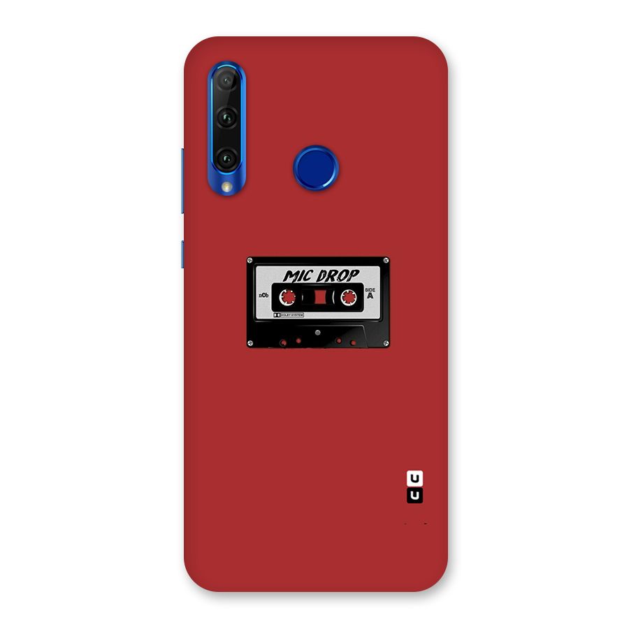 Mic Drop Cassette Minimalistic Back Case for Honor 20i