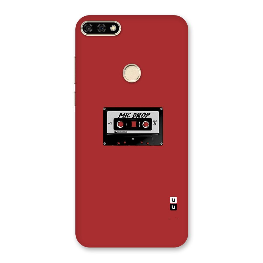 Mic Drop Cassette Minimalistic Back Case for Honor 7A