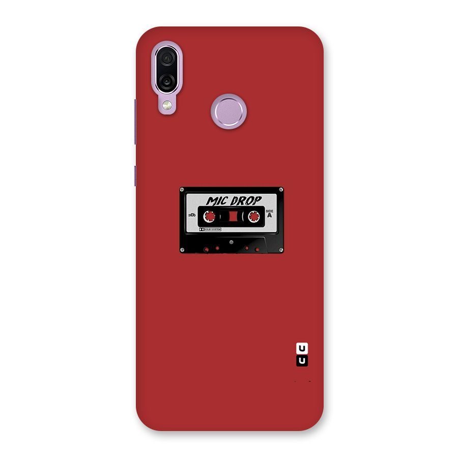 Mic Drop Cassette Minimalistic Back Case for Honor Play
