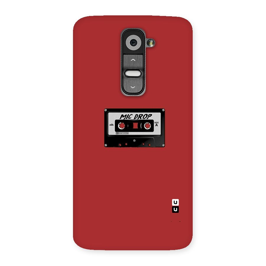 Mic Drop Cassette Minimalistic Back Case for LG G2