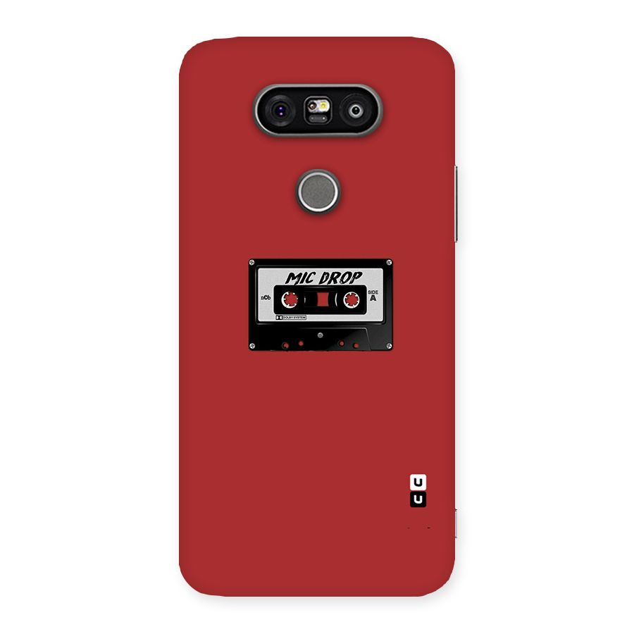 Mic Drop Cassette Minimalistic Back Case for LG G5