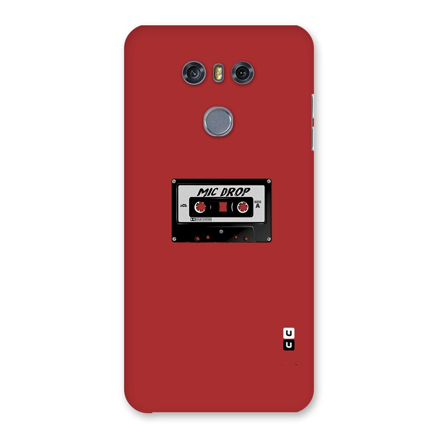 Mic Drop Cassette Minimalistic Back Case for LG G6