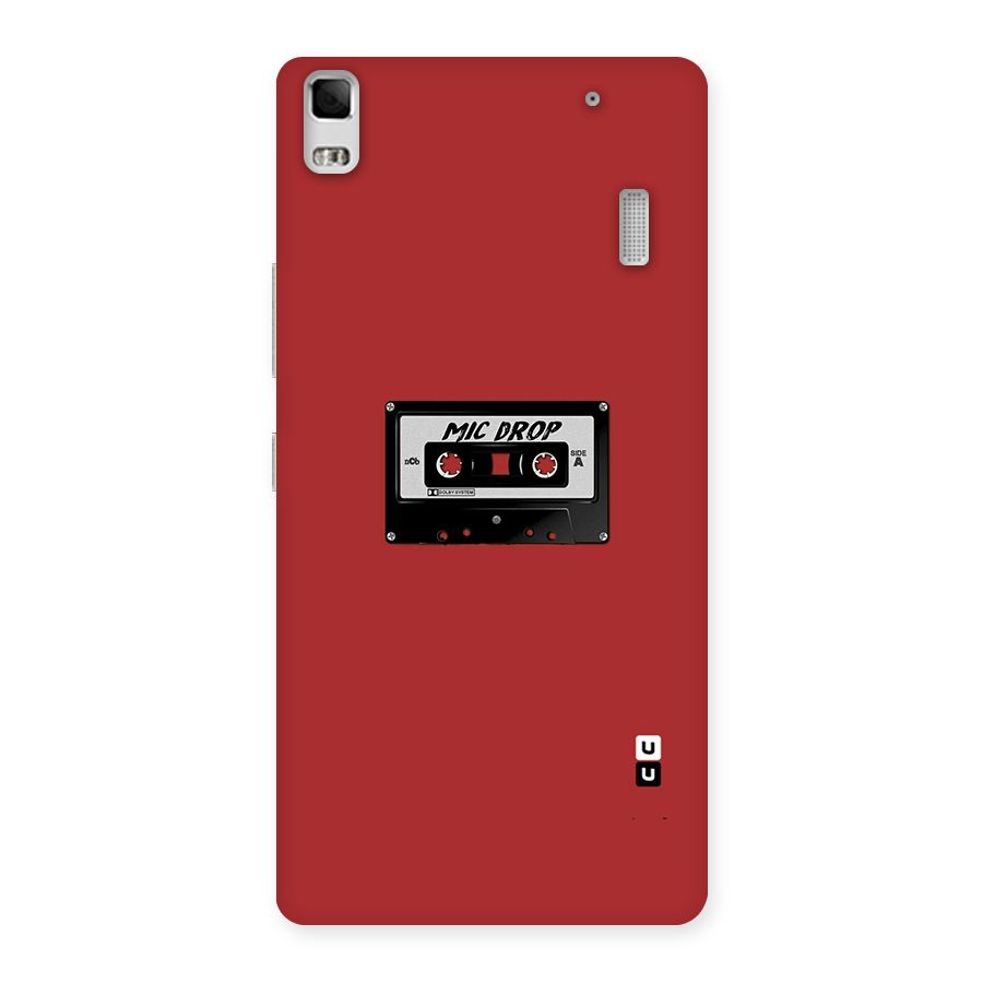 Mic Drop Cassette Minimalistic Back Case for Lenovo K3 Note