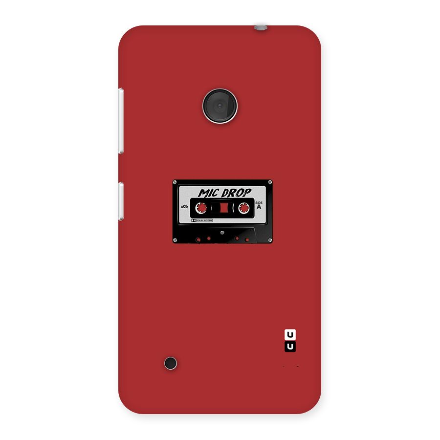 Mic Drop Cassette Minimalistic Back Case for Lumia 530