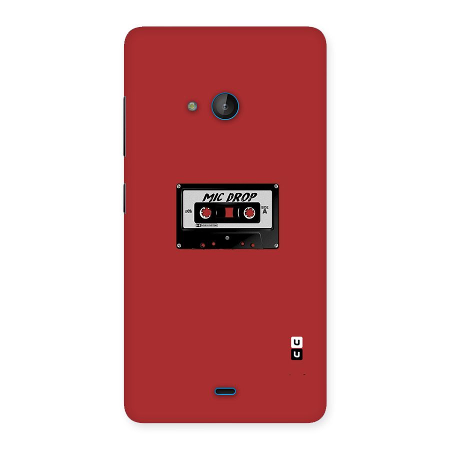 Mic Drop Cassette Minimalistic Back Case for Lumia 540