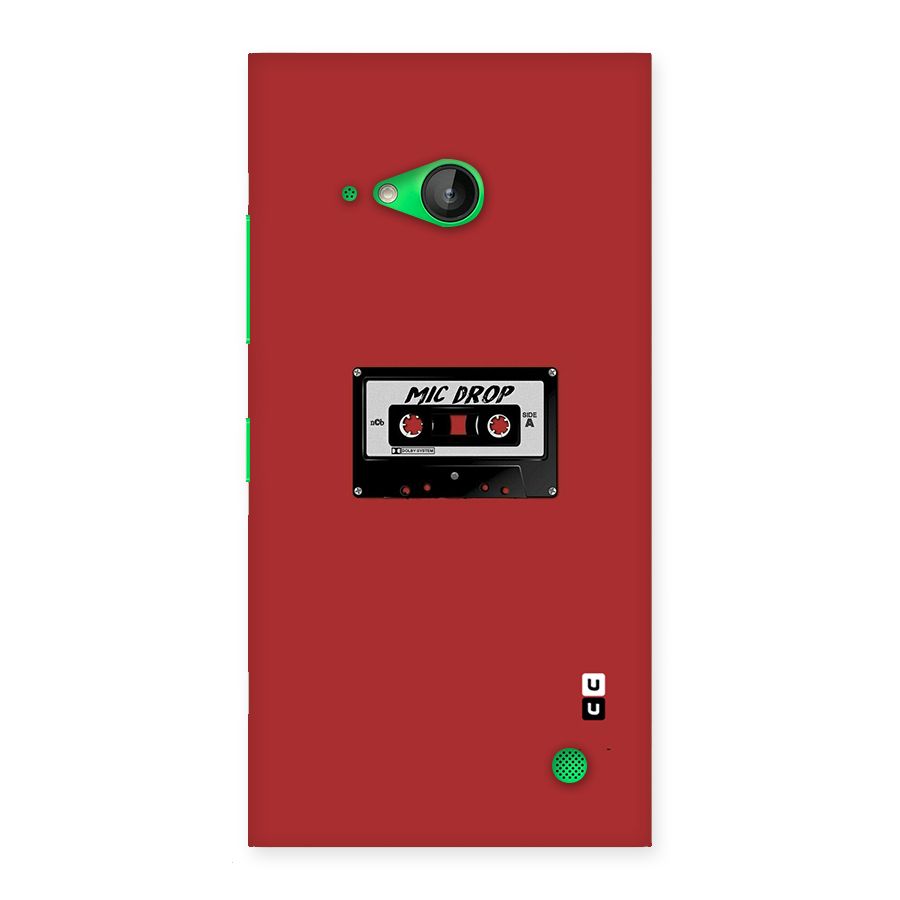 Mic Drop Cassette Minimalistic Back Case for Lumia 730