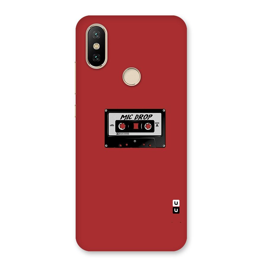 Mic Drop Cassette Minimalistic Back Case for Mi A2