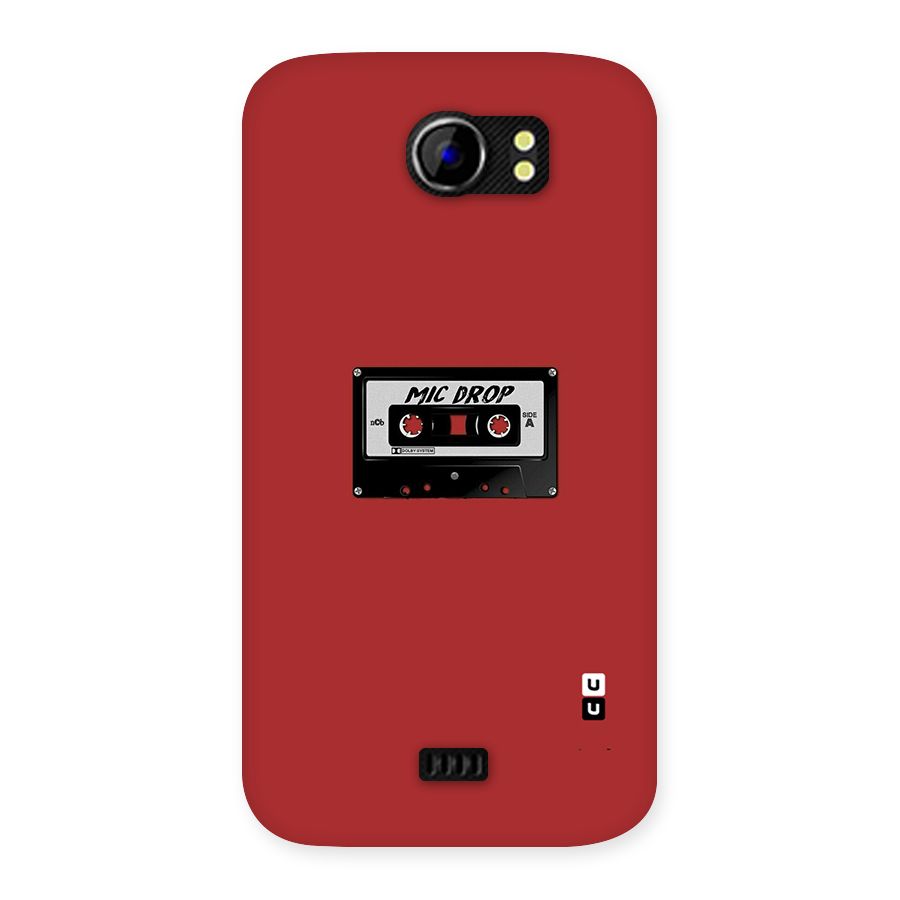 Mic Drop Cassette Minimalistic Back Case for Micromax Canvas 2 A110