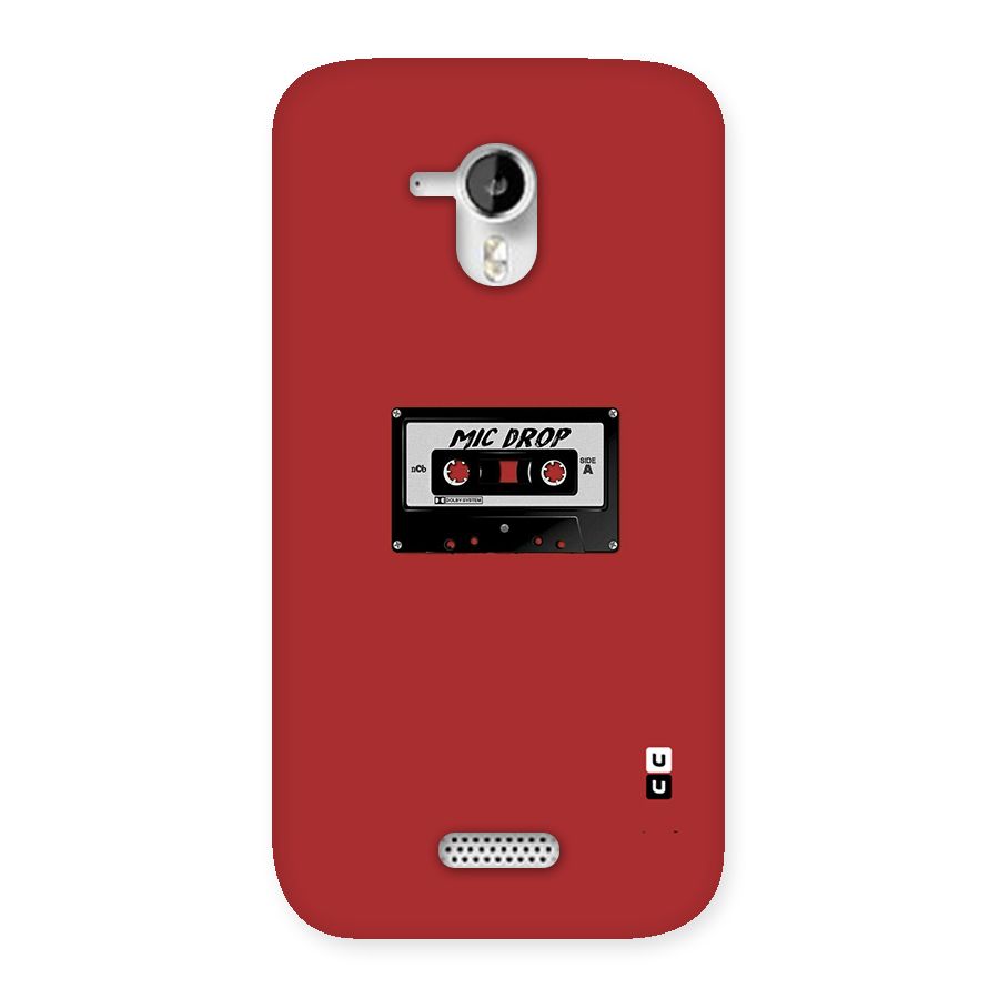 Mic Drop Cassette Minimalistic Back Case for Micromax Canvas HD A116