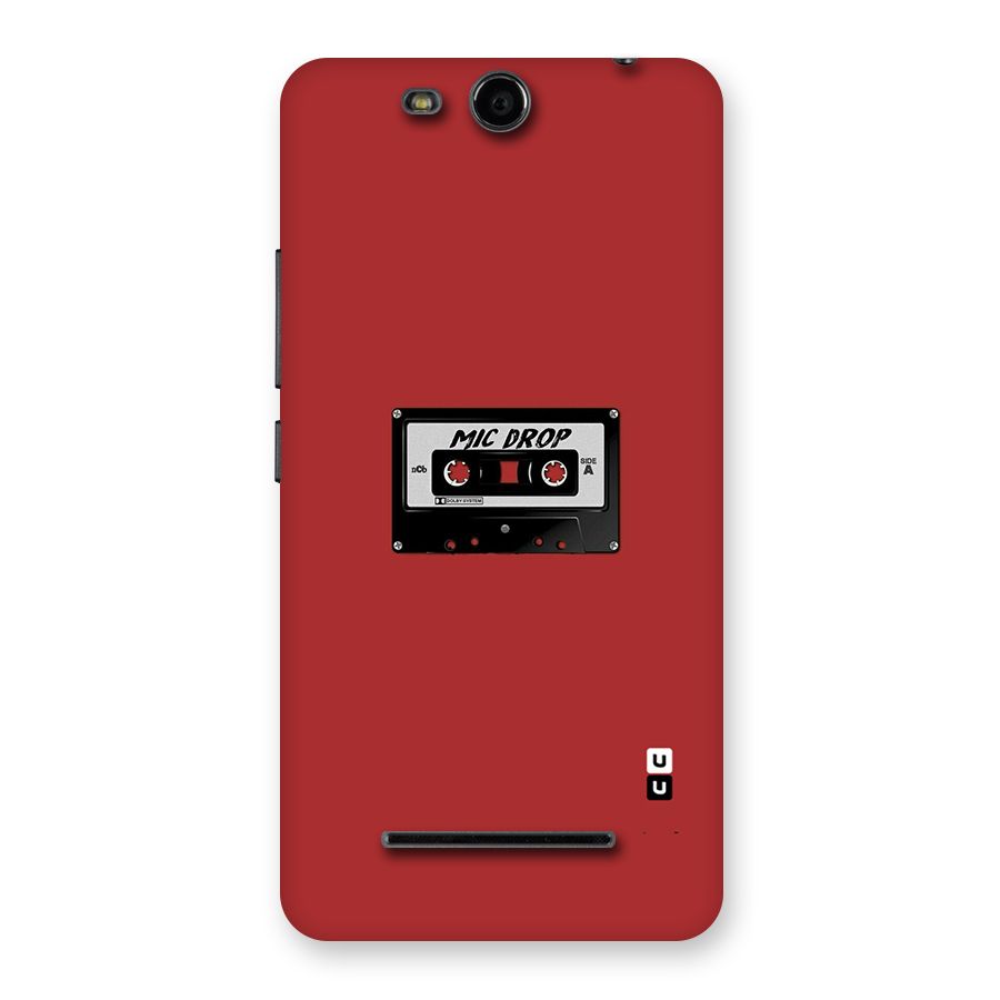 Mic Drop Cassette Minimalistic Back Case for Micromax Canvas Juice 3 Q392