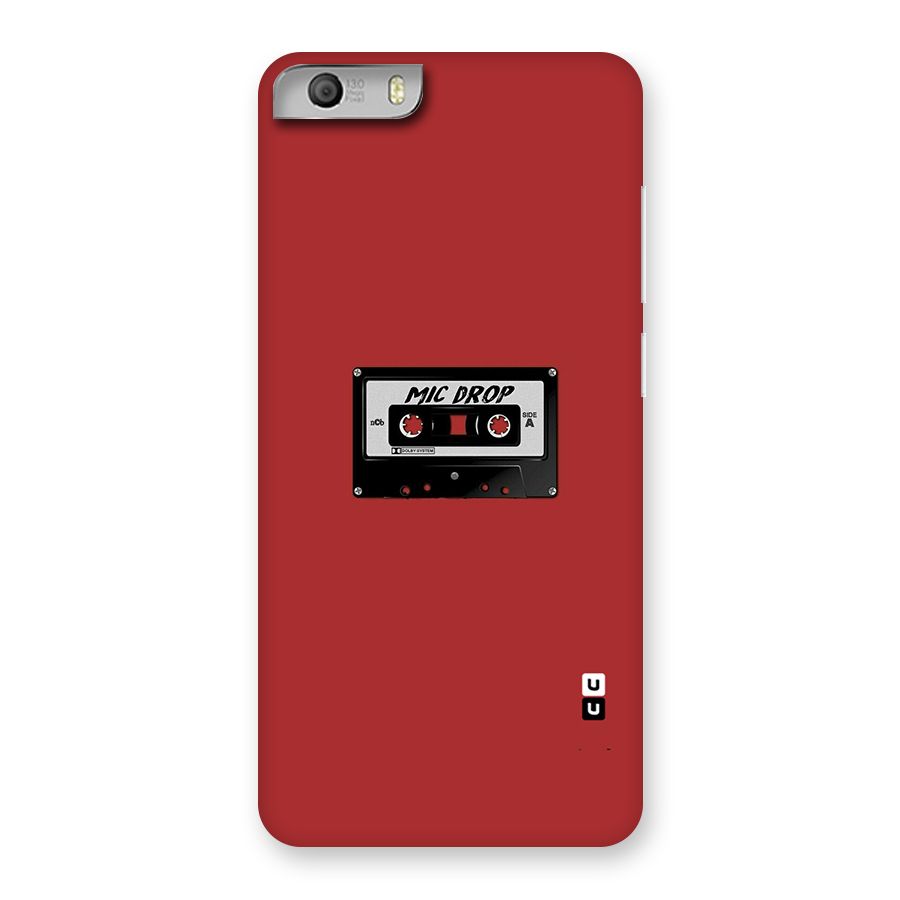Mic Drop Cassette Minimalistic Back Case for Micromax Canvas Knight 2