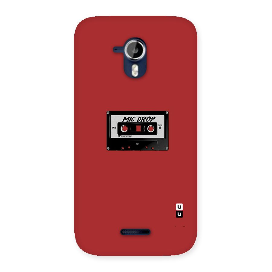 Mic Drop Cassette Minimalistic Back Case for Micromax Canvas Magnus A117