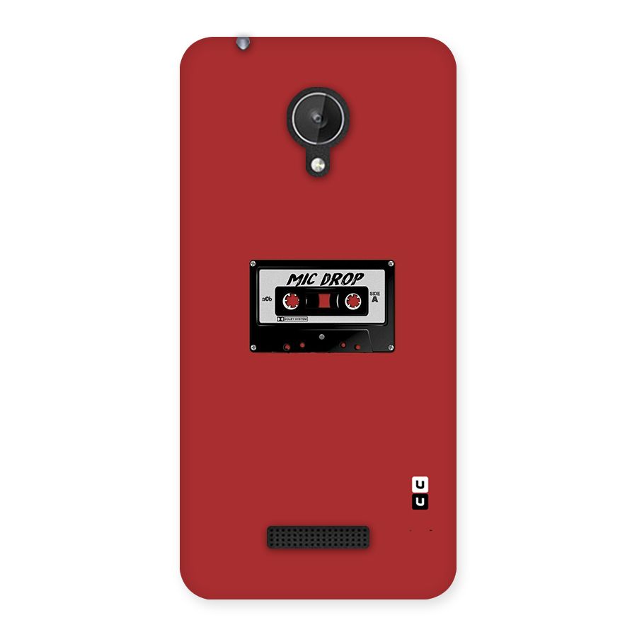 Mic Drop Cassette Minimalistic Back Case for Micromax Canvas Spark Q380