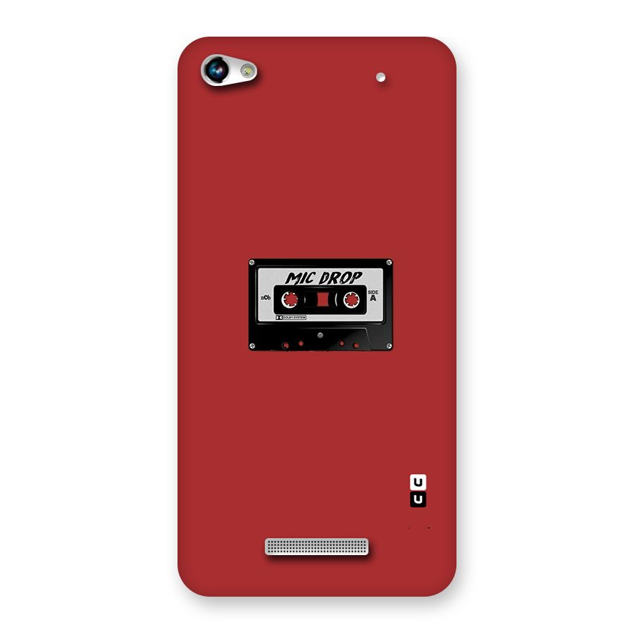 Mic Drop Cassette Minimalistic Back Case for Micromax Hue 2