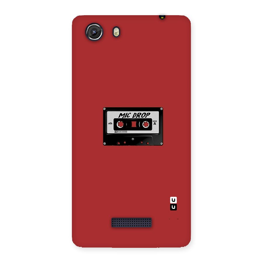 Mic Drop Cassette Minimalistic Back Case for Micromax Unite 3