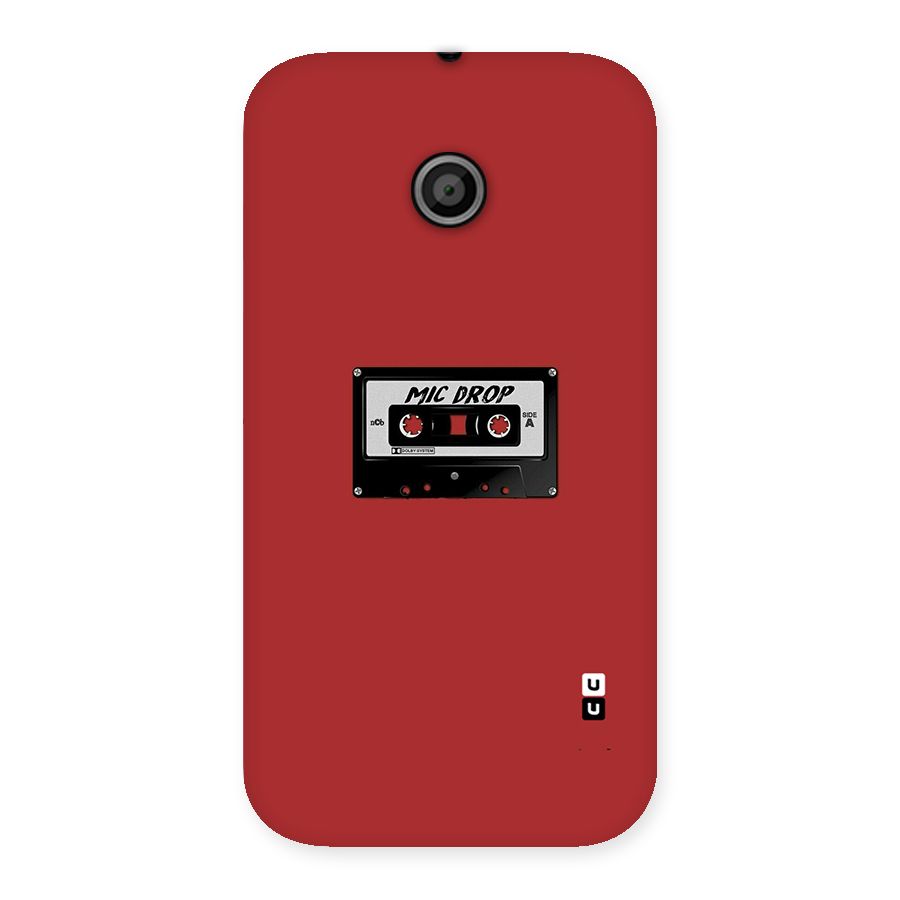 Mic Drop Cassette Minimalistic Back Case for Moto E