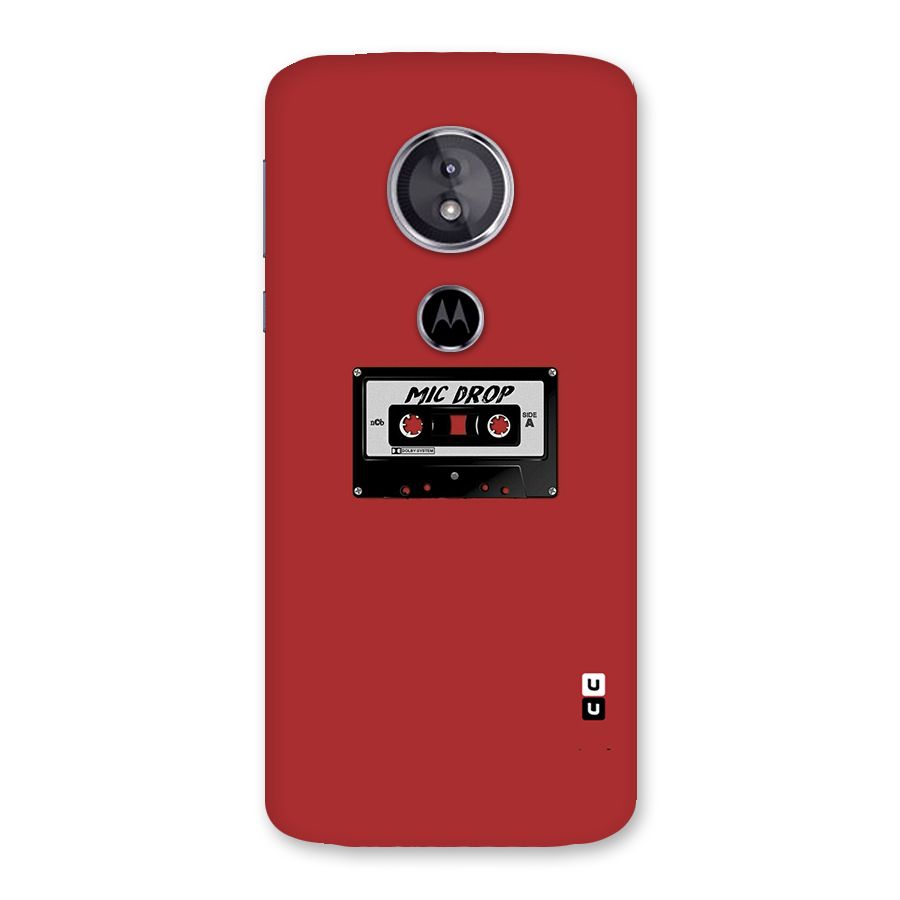 Mic Drop Cassette Minimalistic Back Case for Moto E5