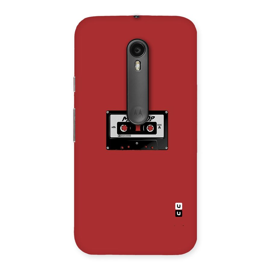 Mic Drop Cassette Minimalistic Back Case for Moto G3