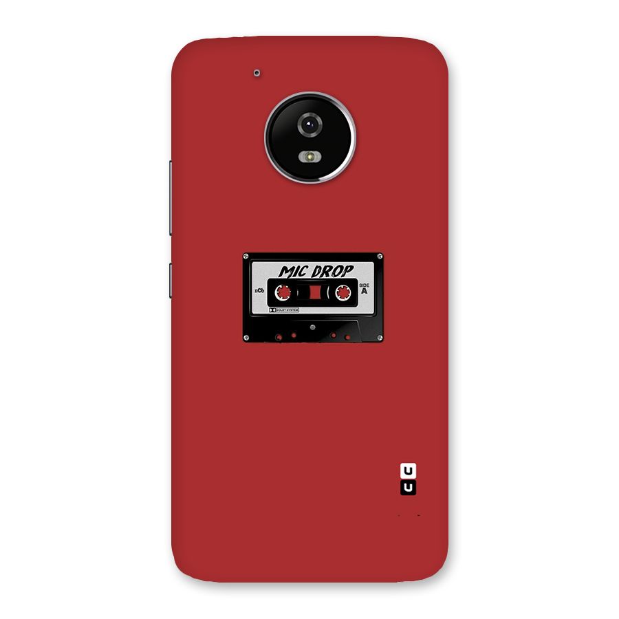 Mic Drop Cassette Minimalistic Back Case for Moto G5