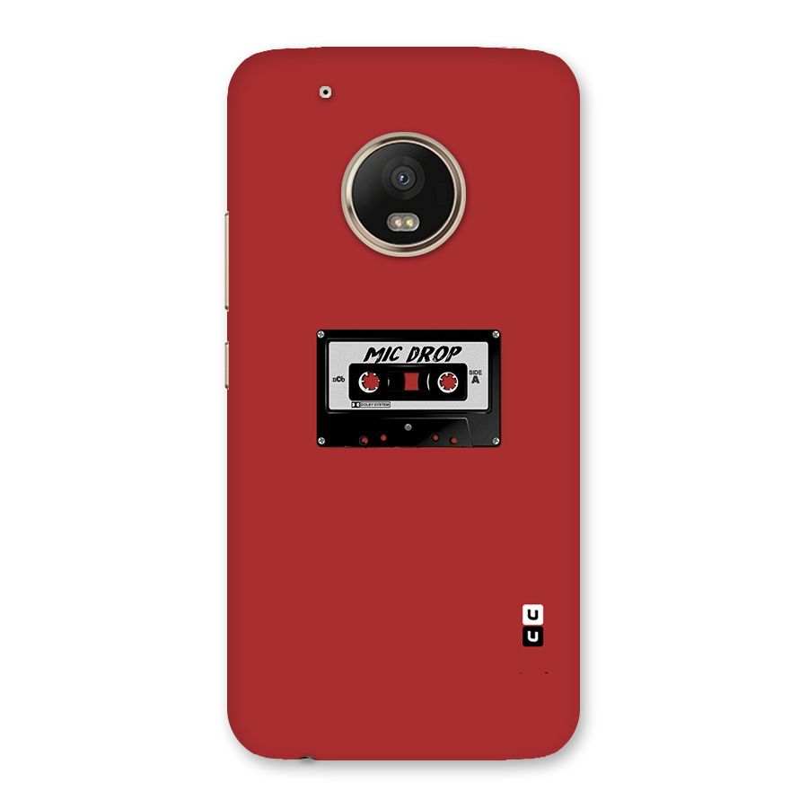 Mic Drop Cassette Minimalistic Back Case for Moto G5 Plus