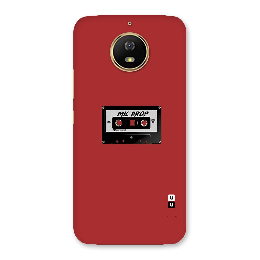 Mic Drop Cassette Minimalistic Back Case for Moto G5s