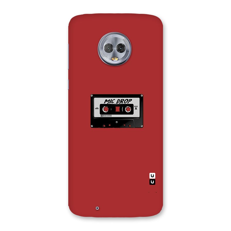 Mic Drop Cassette Minimalistic Back Case for Moto G6