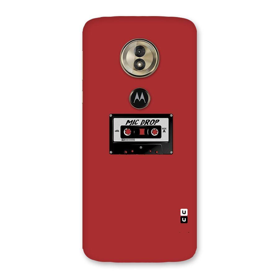 Mic Drop Cassette Minimalistic Back Case for Moto G6 Play