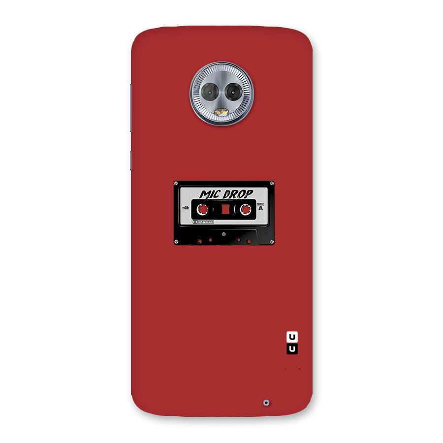 Mic Drop Cassette Minimalistic Back Case for Moto G6 Plus