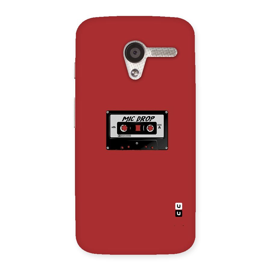 Mic Drop Cassette Minimalistic Back Case for Moto X