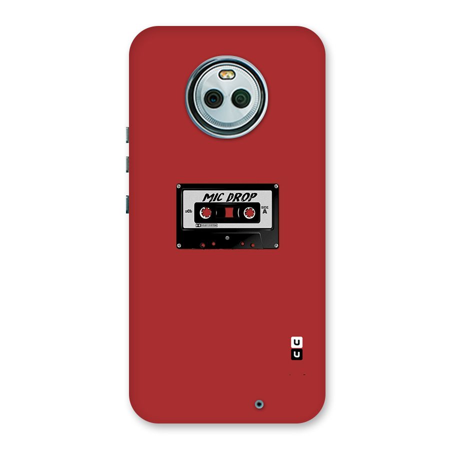 Mic Drop Cassette Minimalistic Back Case for Moto X4