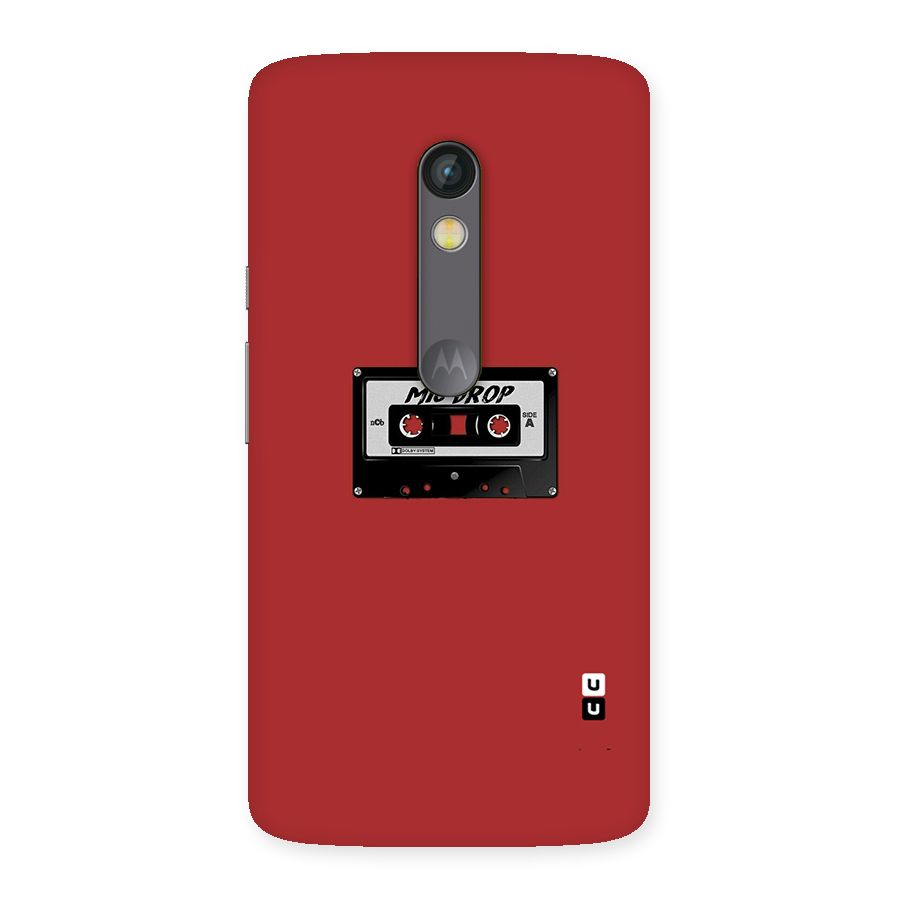 Mic Drop Cassette Minimalistic Back Case for Moto X Play