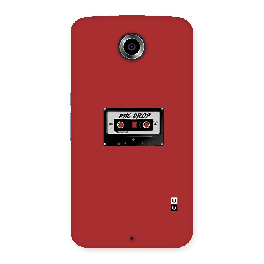 Mic Drop Cassette Minimalistic Back Case for Nexsus 6