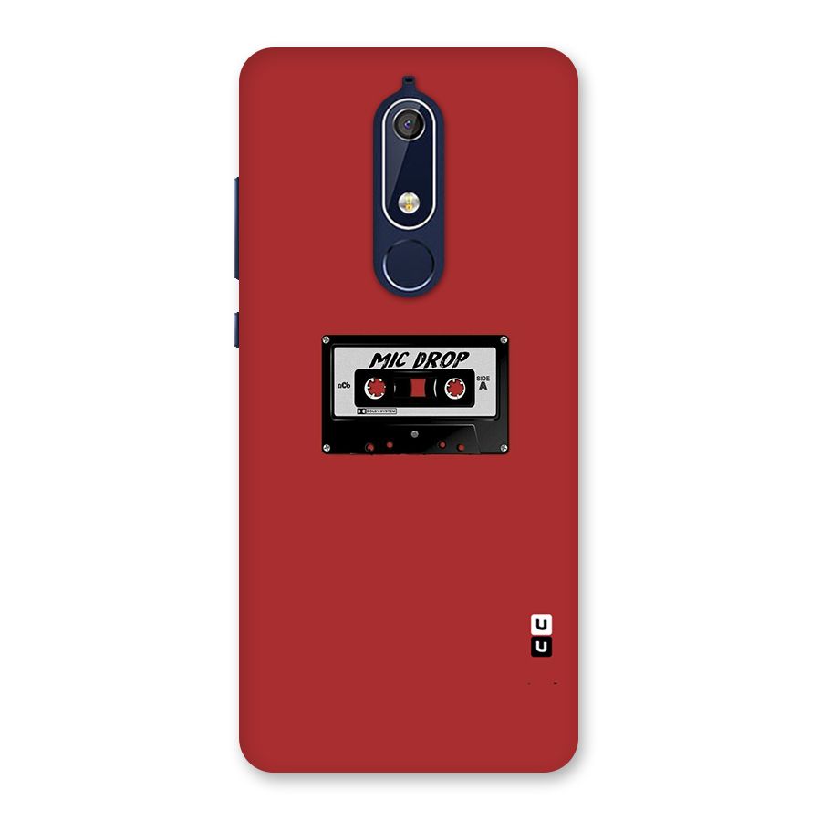 Mic Drop Cassette Minimalistic Back Case for Nokia 5.1