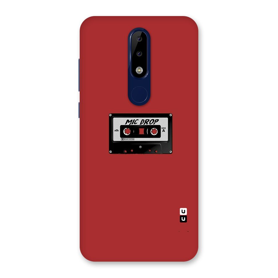 Mic Drop Cassette Minimalistic Back Case for Nokia 5.1 Plus