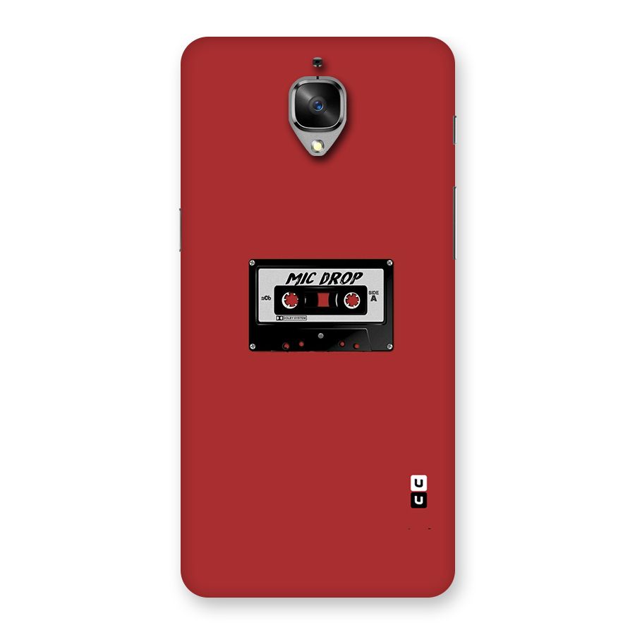 Mic Drop Cassette Minimalistic Back Case for OnePlus 3