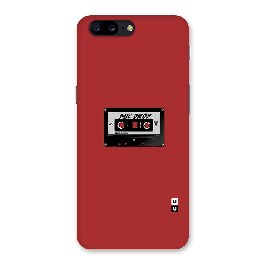 Mic Drop Cassette Minimalistic Back Case for OnePlus 5