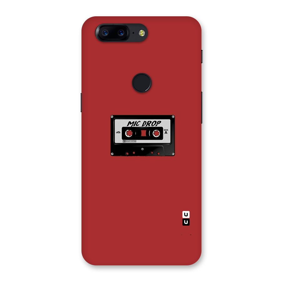 Mic Drop Cassette Minimalistic Back Case for OnePlus 5T