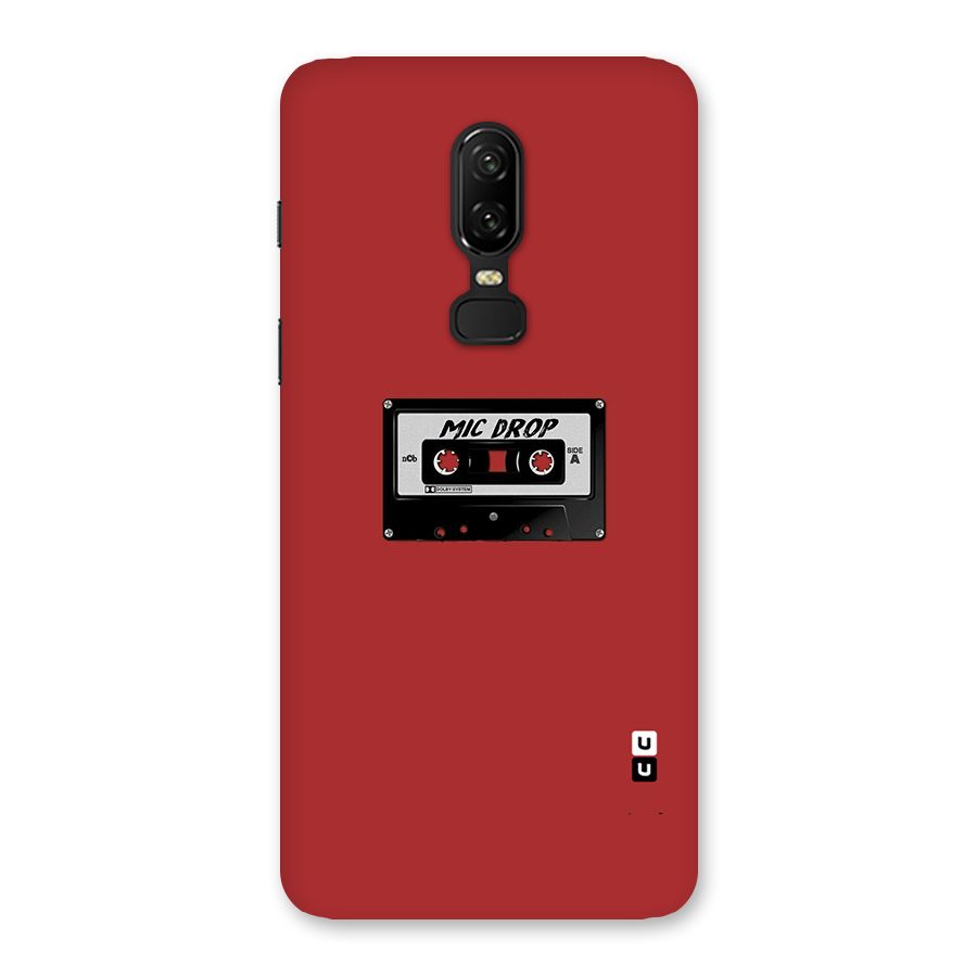 Mic Drop Cassette Minimalistic Back Case for OnePlus 6