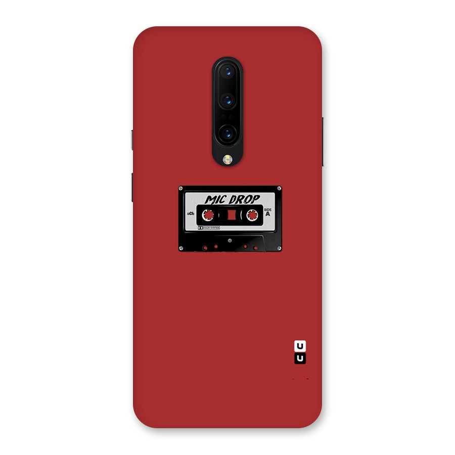 Mic Drop Cassette Minimalistic Back Case for OnePlus 7 Pro