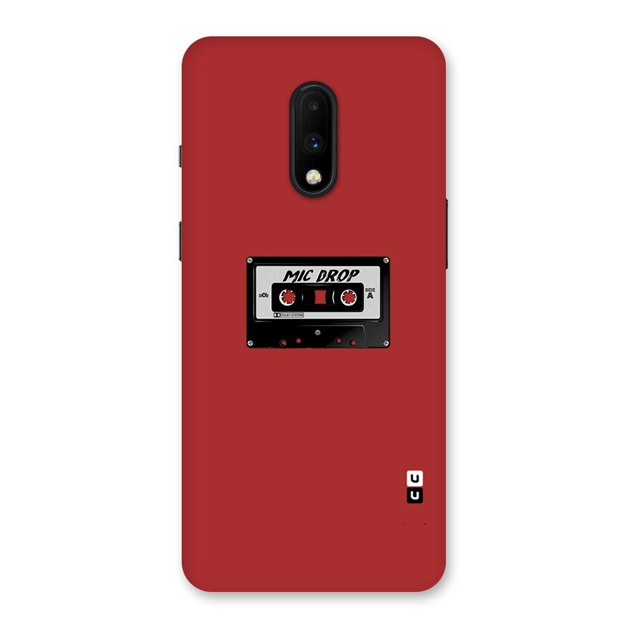 Mic Drop Cassette Minimalistic Back Case for OnePlus 7