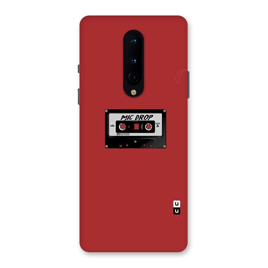 Mic Drop Cassette Minimalistic Back Case for OnePlus 8