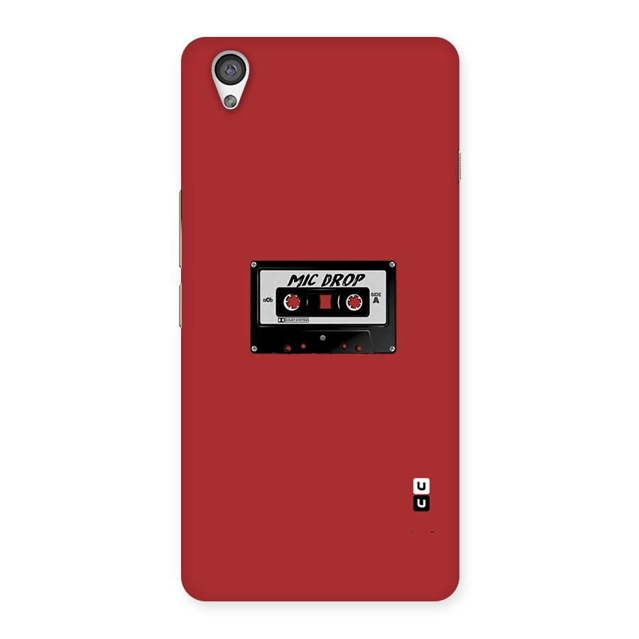 Mic Drop Cassette Minimalistic Back Case for OnePlus X